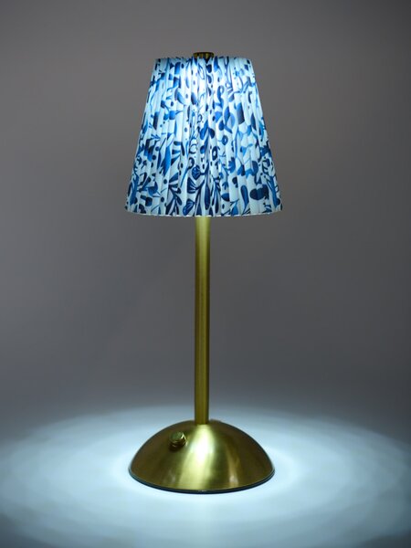 Sinsay - Stolná lampa so vzorovaným tienidlom - zlatá