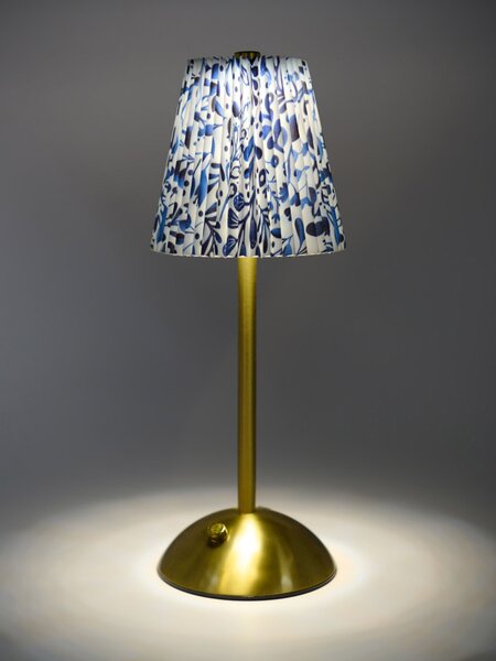 Sinsay - Stolná lampa so vzorovaným tienidlom - zlatá