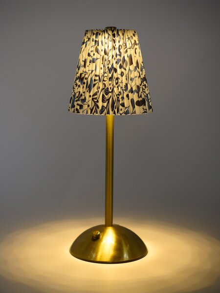 Sinsay - Stolná lampa so vzorovaným tienidlom - zlatá