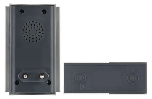 Strieborný domový bezdrôtový zvonček do zásuvky s USB a predlžovačom signálu – Elektro > Domové zvončeky