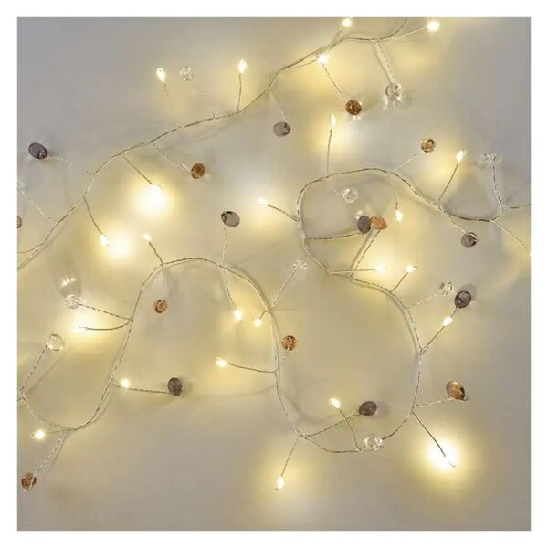 LED sviatočná girlanda kamienky 1,2 m – LED lustre a svietidlá > sviatočné osvetlenie > sviatočné girlandy