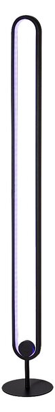 Čierna stojacia LED RGB lampa Barto 19W s DO – LED lampičky a baterky > Stojacie LED lampy