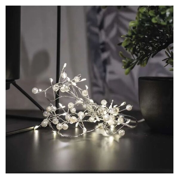 LED sviatočná girlanda perličky 1,2 m – LED lustre a svietidlá > sviatočné osvetlenie > sviatočné girlandy