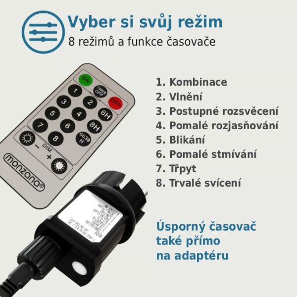 LED svetelný strom čerešňový kvet 180 cm – teplá biela