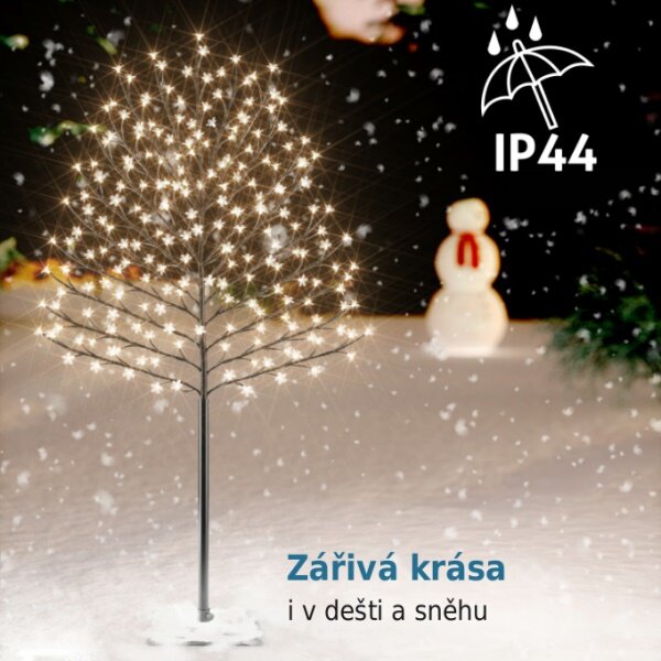 LED svetelný strom čerešňový kvet 180 cm – teplá biela