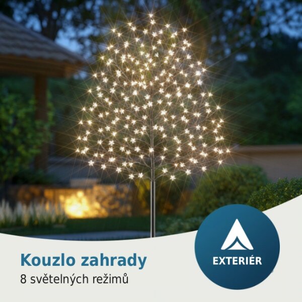 LED svetelný strom čerešňový kvet 180 cm – teplá biela