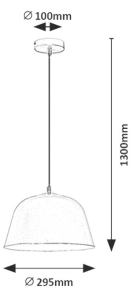 Sivý závesný luster Malia pre žiarovku E27 – LED lustre a svietidlá > Lustre