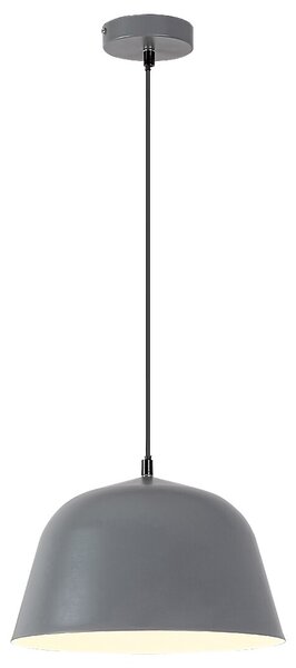 Sivý závesný luster Malia pre žiarovku E27 – LED lustre a svietidlá > Lustre