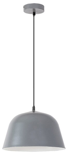 Sivý závesný luster Malia pre žiarovku E27 – LED lustre a svietidlá > Lustre