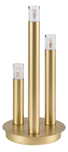 Zlatá stolová lampa Ramira pre žiarovku 3x G9 – LED lampičky a baterky > Stolové LED lampičky