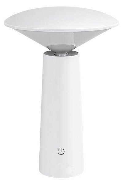 Biela LED záhradná nabíjacia lampa Polperro 3W – LED lampičky a baterky > Stolové LED lampičky