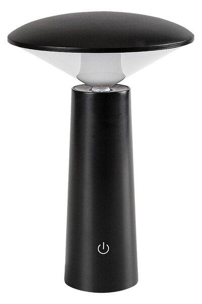 Čierna LED záhradná nabíjacia lampa Polperro 3W – LED lampičky a baterky > Stolové LED lampičky