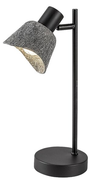 Sivá stolová lampa Farelia pre žiarovku E14 – LED lampičky a baterky > Stolové LED lampičky