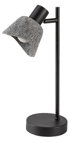Sivá stolová lampa Farelia pre žiarovku E14 – LED lampičky a baterky > Stolové LED lampičky