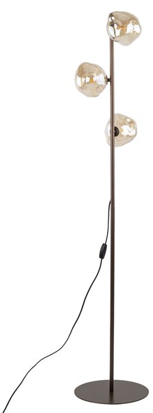 Hnedá stojacia lampa Lava pre žiarovku 3x G9 – LED lampičky a baterky > Stojacie LED lampy