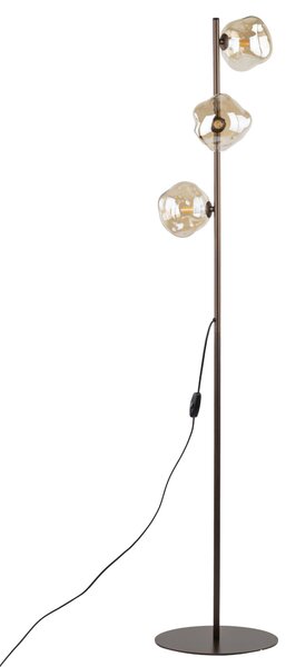 Hnedá stojacia lampa Lava pre žiarovku 3x G9 – LED lampičky a baterky > Stojacie LED lampy