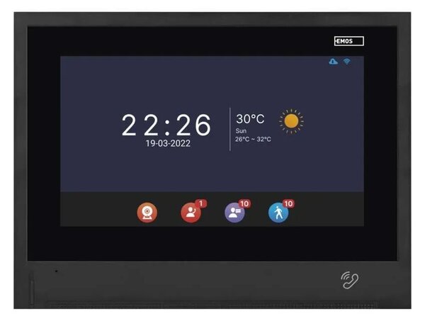GoSmart Prídavný monitor IP-880B k videotelefónu IP-880A – Elektro > Domové zvončeky