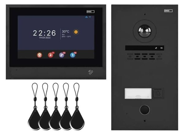 GoSmart Sada domového videotelefónu IP-880A s WiFi – Elektro > Domové zvončeky