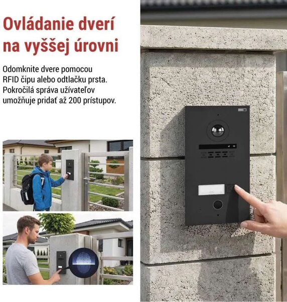 GoSmart Sada domového videotelefónu IP-880A s WiFi – Elektro > Domové zvončeky