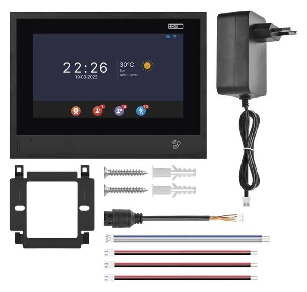 GoSmart Prídavný monitor IP-880B k videotelefónu IP-880A – Elektro > Domové zvončeky