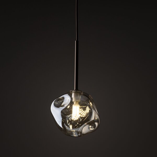Hnedý závesný luster Lava 150mm pre žiarovku G9 – LED lustre a svietidlá > Lustre