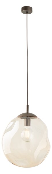 Hnedý závesný luster Lava 350mm pre žiarovku E27 – LED lustre a svietidlá > Lustre