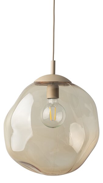 Béžový závesný luster Lava 350mm pre žiarovku E27 – LED lustre a svietidlá > Lustre