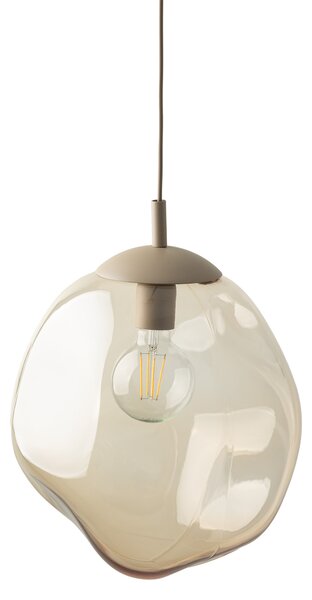 Béžový závesný luster Lava 350mm pre žiarovku E27 – LED lustre a svietidlá > Lustre