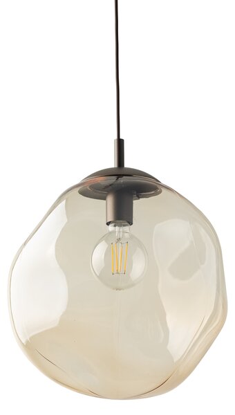 Hnedý závesný luster Lava 350mm pre žiarovku E27 – LED lustre a svietidlá > Lustre