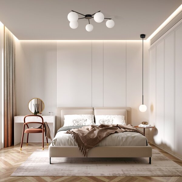 Čierny závesný luster Martin 120mm pre žiarovku G9 – LED lustre a svietidlá > Lustre