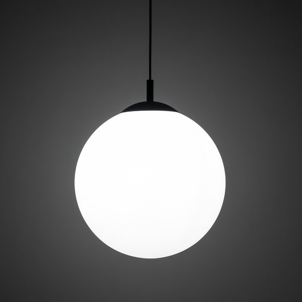 Čierny závesný luster Esme 350mm pre žiarovku E27 – LED lustre a svietidlá > Lustre