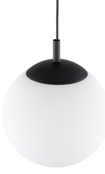 Čierny závesný luster Esme 300mm pre žiarovku E27 – LED lustre a svietidlá > Lustre