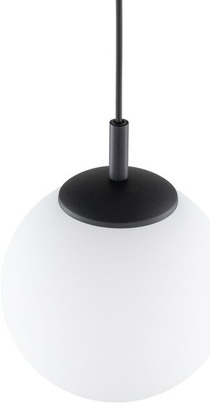 Čierny závesný luster Esme 250mm pre žiarovku E27 – LED lustre a svietidlá > Lustre