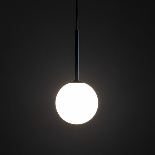 Čierny závesný luster Martin 120mm pre žiarovku G9 – LED lustre a svietidlá > Lustre