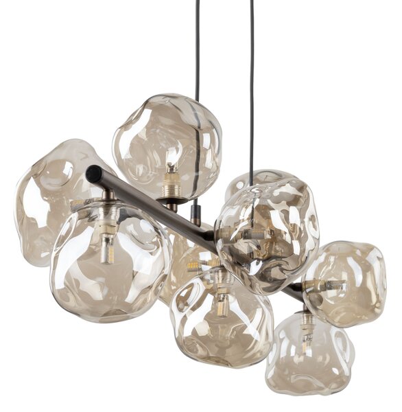 Hnedý závesný luster Lava pre žiarovky 9x G9 – LED lustre a svietidlá > Lustre