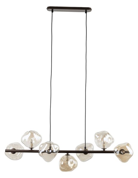 Hnedý závesný luster Lava pre žiarovky 7x G9 – LED lustre a svietidlá > Lustre