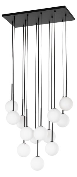 Čierny závesný luster Martin pre žiarovku 13x G9 – LED lustre a svietidlá > Lustre