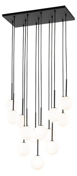 Čierny závesný luster Martin pre žiarovku 13x G9 – LED lustre a svietidlá > Lustre
