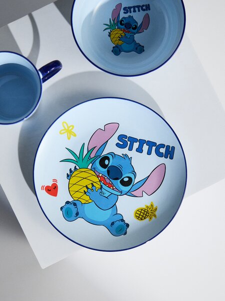 Sinsay - Keramický tanier Lilo & Stitch - viacfarebná