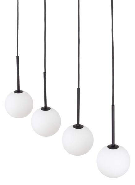 Čierny závesný luster Martin pre žiarovku 4x G9 – LED lustre a svietidlá > Lustre