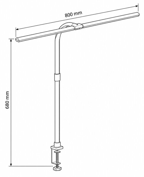Čierna LED stolová lampička Alfi 20W – LED lampičky a baterky > Stolové LED lampičky