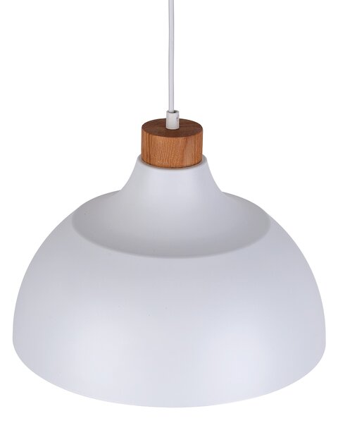 Biely závesný luster Cap pre žiarovku E27 – LED lustre a svietidlá > Lustre