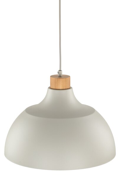 Béžový závesný luster Cap pre žiarovku E27 – LED lustre a svietidlá > Lustre