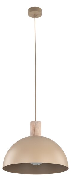 Béžový závesný luster Oslo pre žiarovku E27 – LED lustre a svietidlá > Lustre