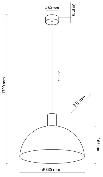 Hnedý závesný luster Oslo pre žiarovku E27 – LED lustre a svietidlá > Lustre