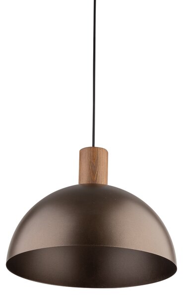 Hnedý závesný luster Oslo pre žiarovku E27 – LED lustre a svietidlá > Lustre