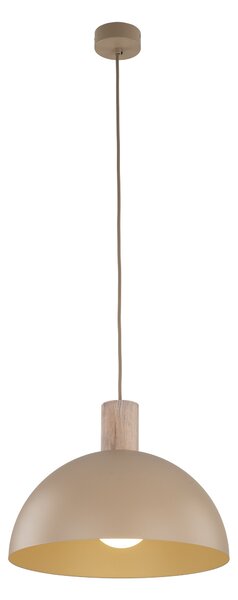 Béžový závesný luster Oslo pre žiarovku E27 – LED lustre a svietidlá > Lustre