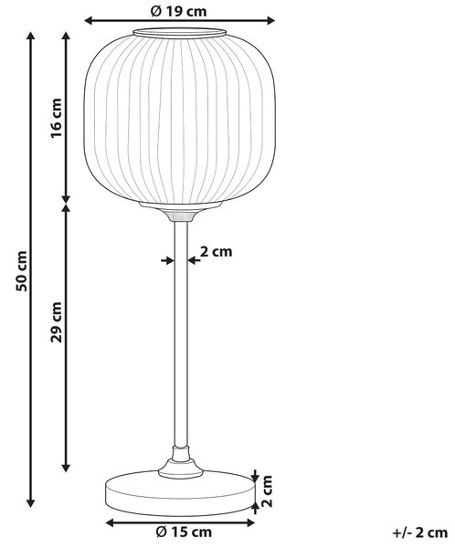 Stolná lampa čierna sivá kov sklo 50 cm nočné svetlo s tienidlom retro spálňa obývacia izba