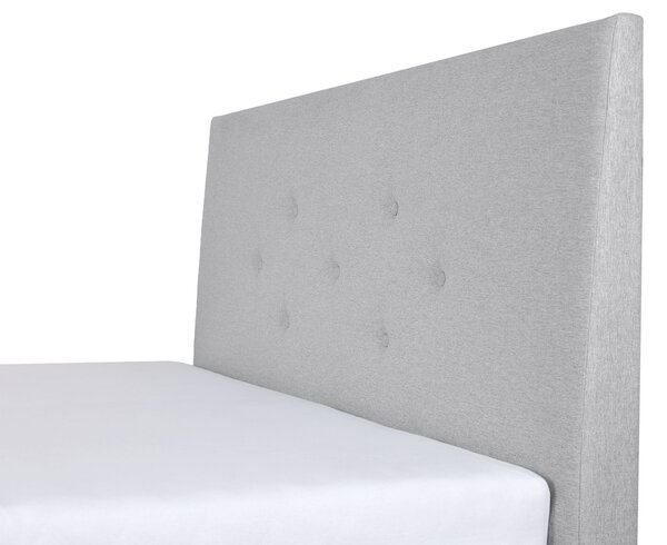 Čalúnená manželská posteľ s úložným priestorom Zolly 160x200 - sivá