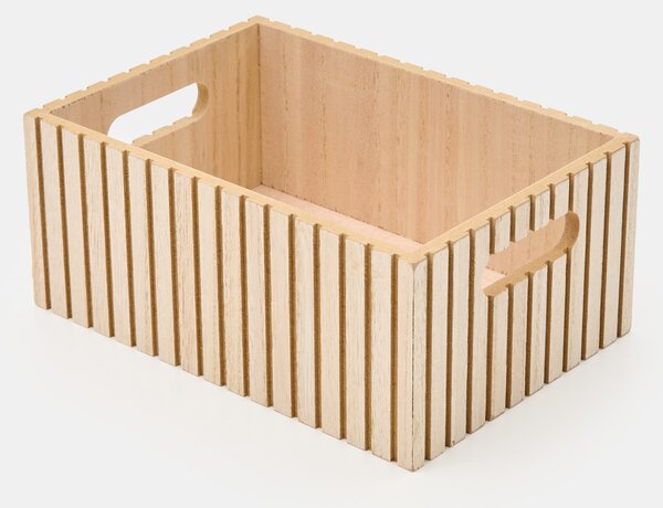 Sinsay - Úložný box s lamelovým vyhotovením - béžová